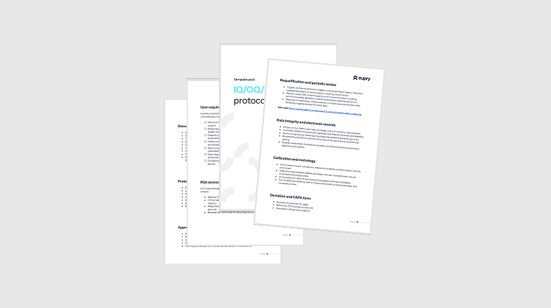 IQ/OQ/PQ protocol package
