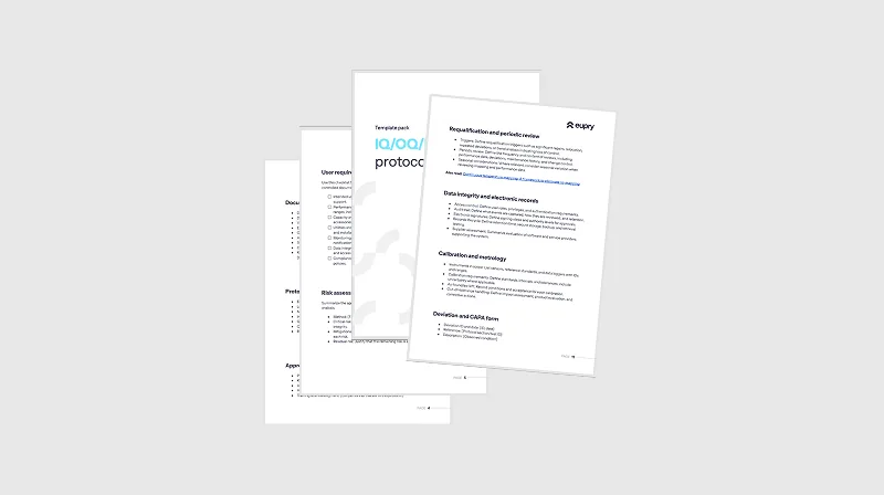 IQ/OQ/PQ protocol package